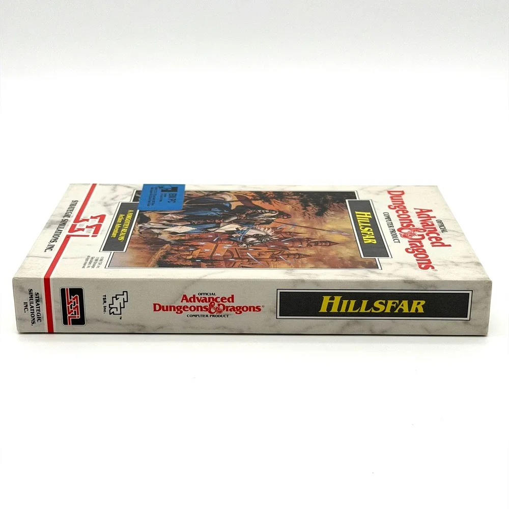 Advanced Dungeons & Dragons: Hillsfar PC IBM Vintage SSI Game Big Box Wheel